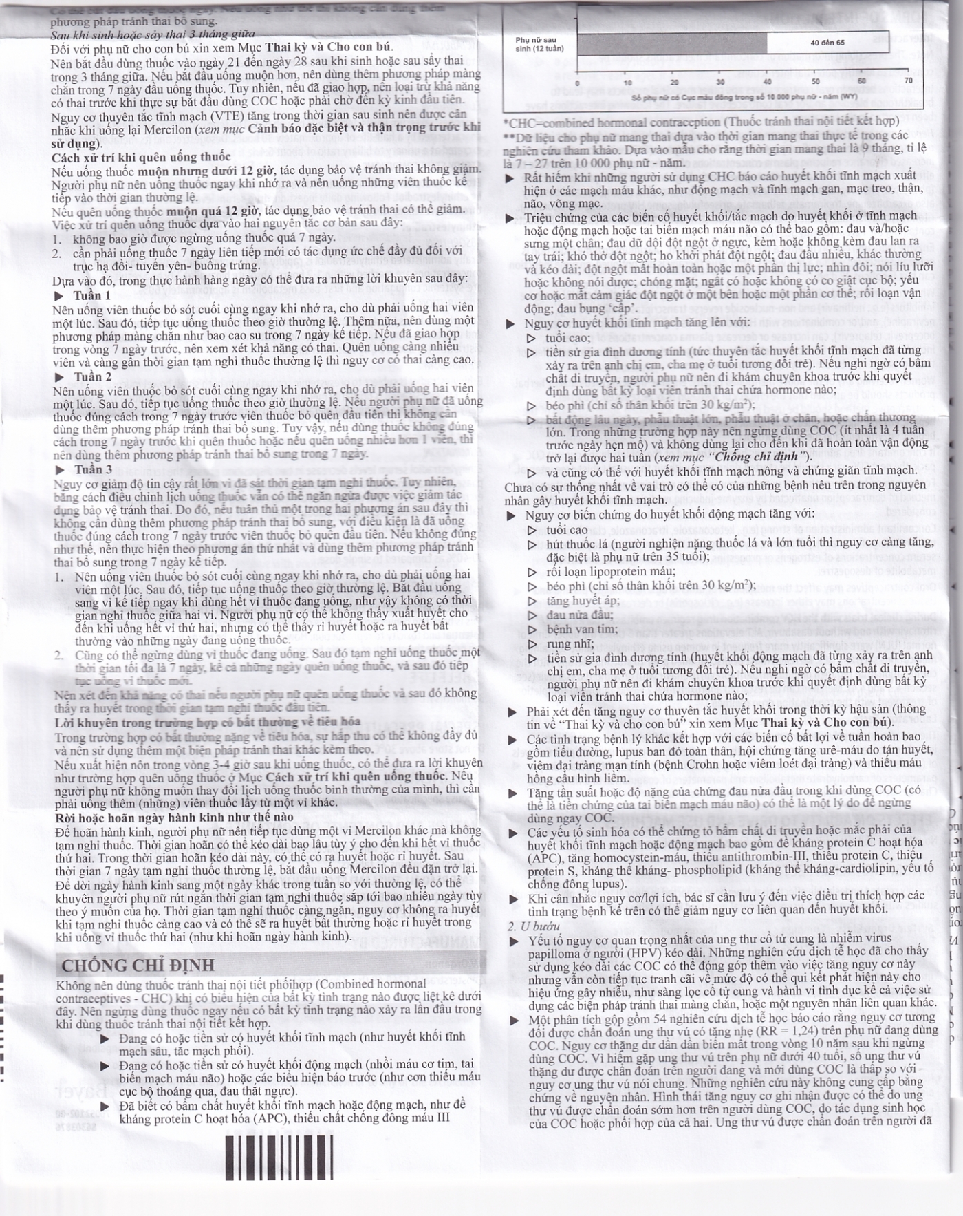 Hình ảnh Thuốc Mercilon Bayer hỗ trợ tránh thai (1 vỉ x 21 viên)