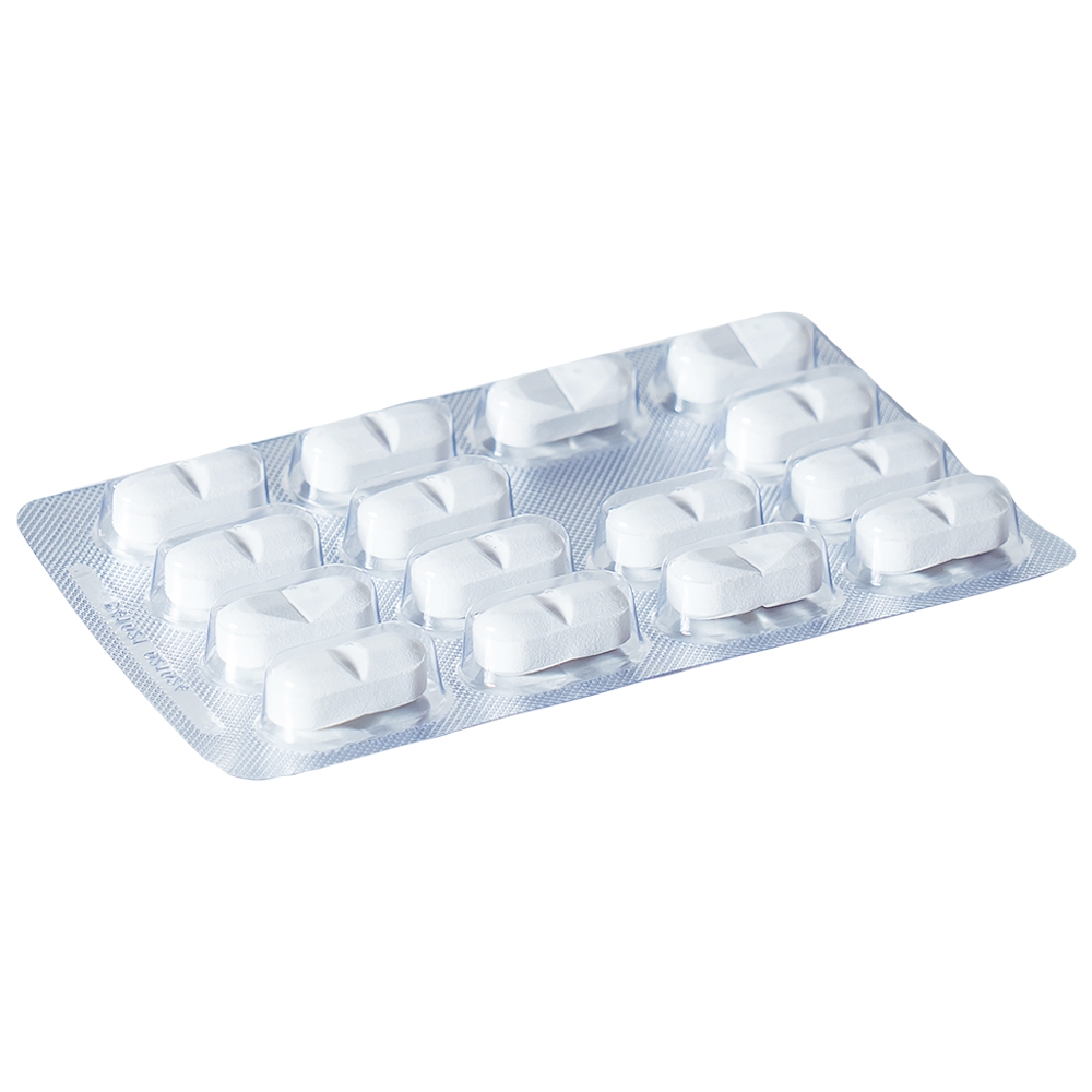 Hình ảnh Viên nén Metformin Stella 850mg điều trị bệnh đái tháo đường (4 vỉ x 15 viên)