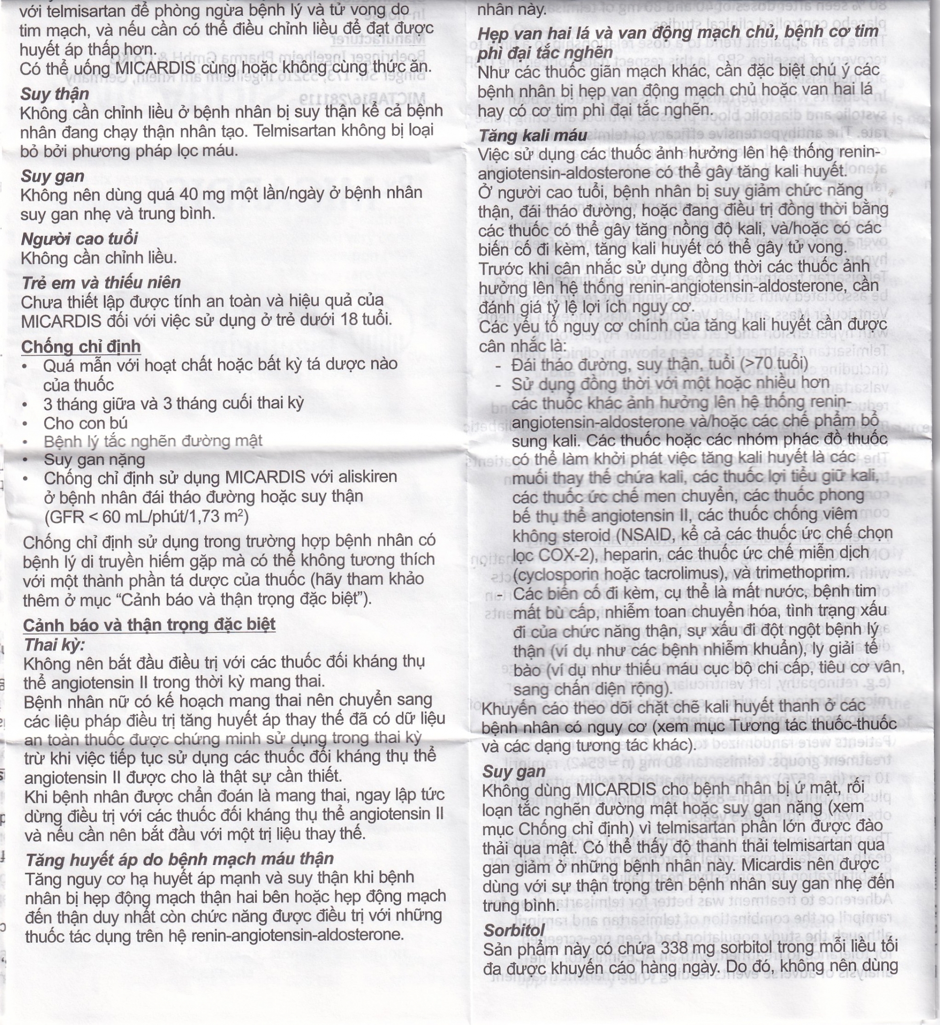 Hình ảnh Viên nén Micardis 40mg Boehringer điều trị tăng huyết áp vô căn (3 vỉ x 10 viên)