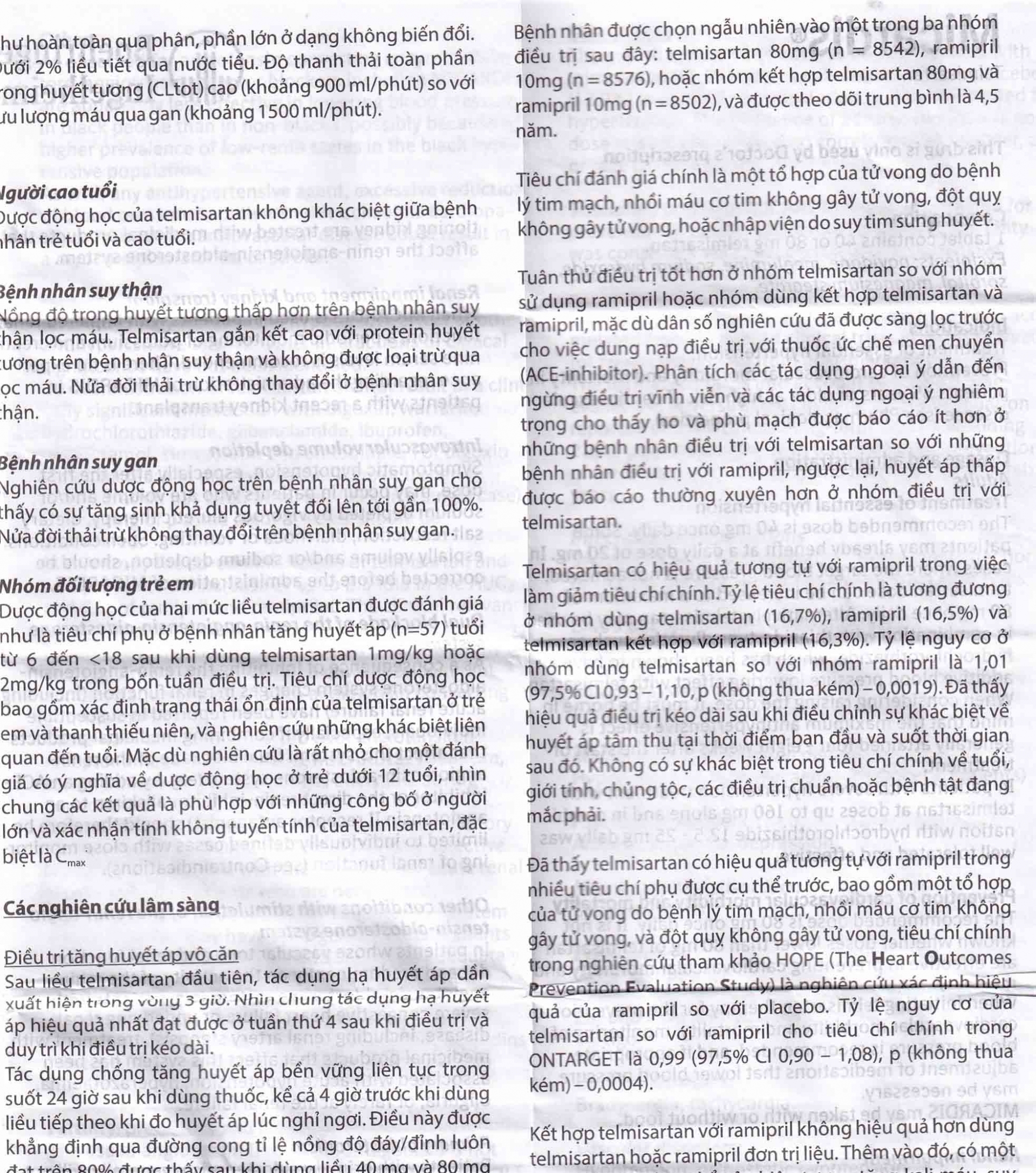 Hình ảnh Viên nén Micardis 80mg Boehringer điều trị tăng huyết áp vô căn (3 vỉ x 10 viên)