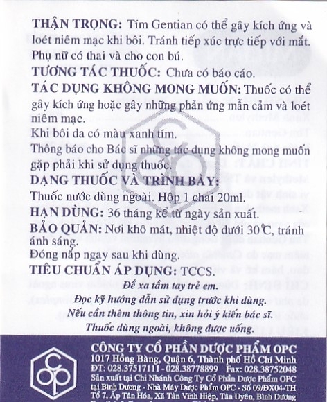 Hình ảnh Dung dịch Milian OPC điều trị nhiễm virus ngoài da, chốc lở, viêm da mủ (20ml)