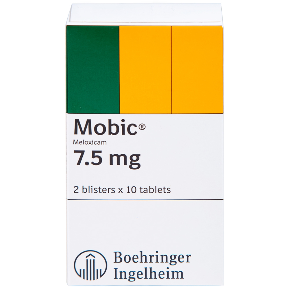 Hình ảnh Thuốc Mobic 7.5mg Boehringer điều trị viêm xương khớp (2 vỉ x 10 viên)