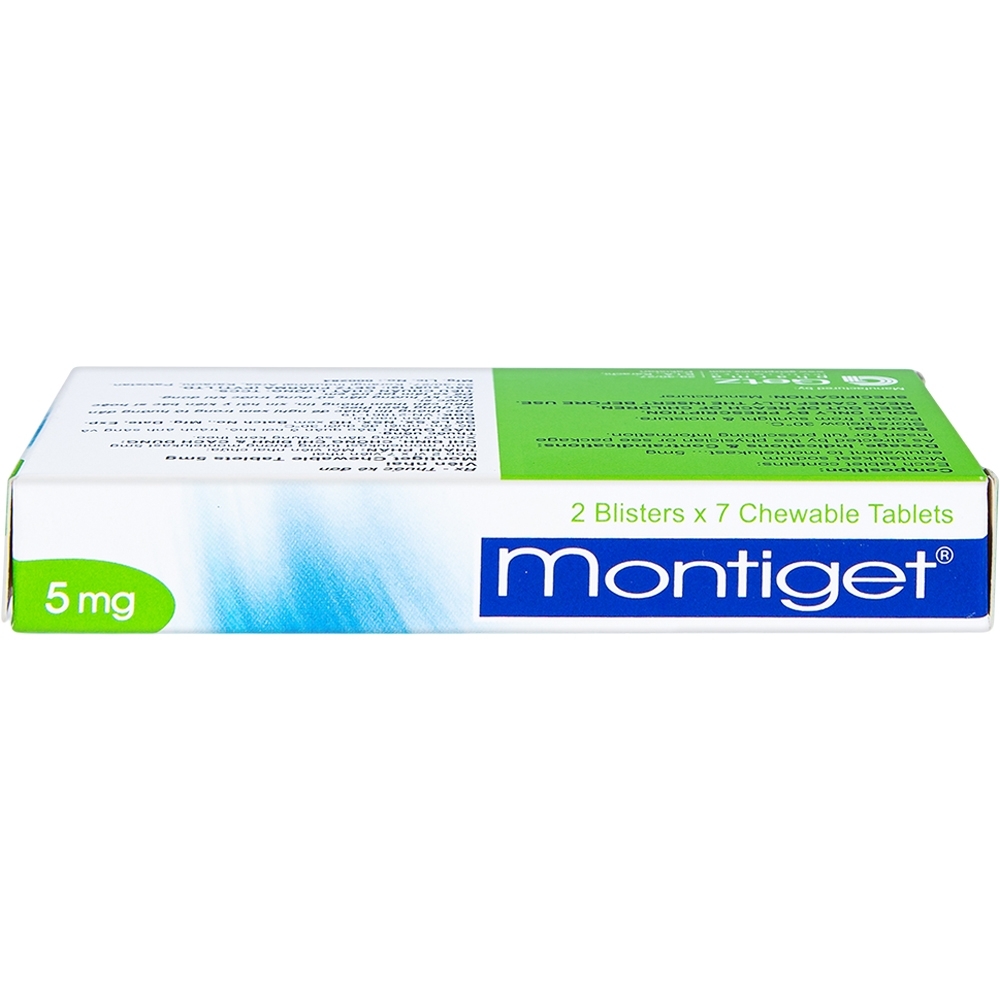 Hình ảnh Thuốc Montiget 5mg Getz phòng và điều trị hen phế quản mãn tính (2 vỉ x 7 viên)