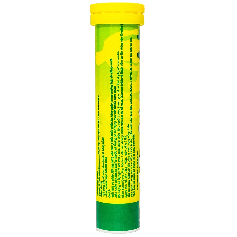 Hình ảnh Viên sủi Myvita Vitamin C SPM vị chanh bổ sung Vitamin C (20 viên)