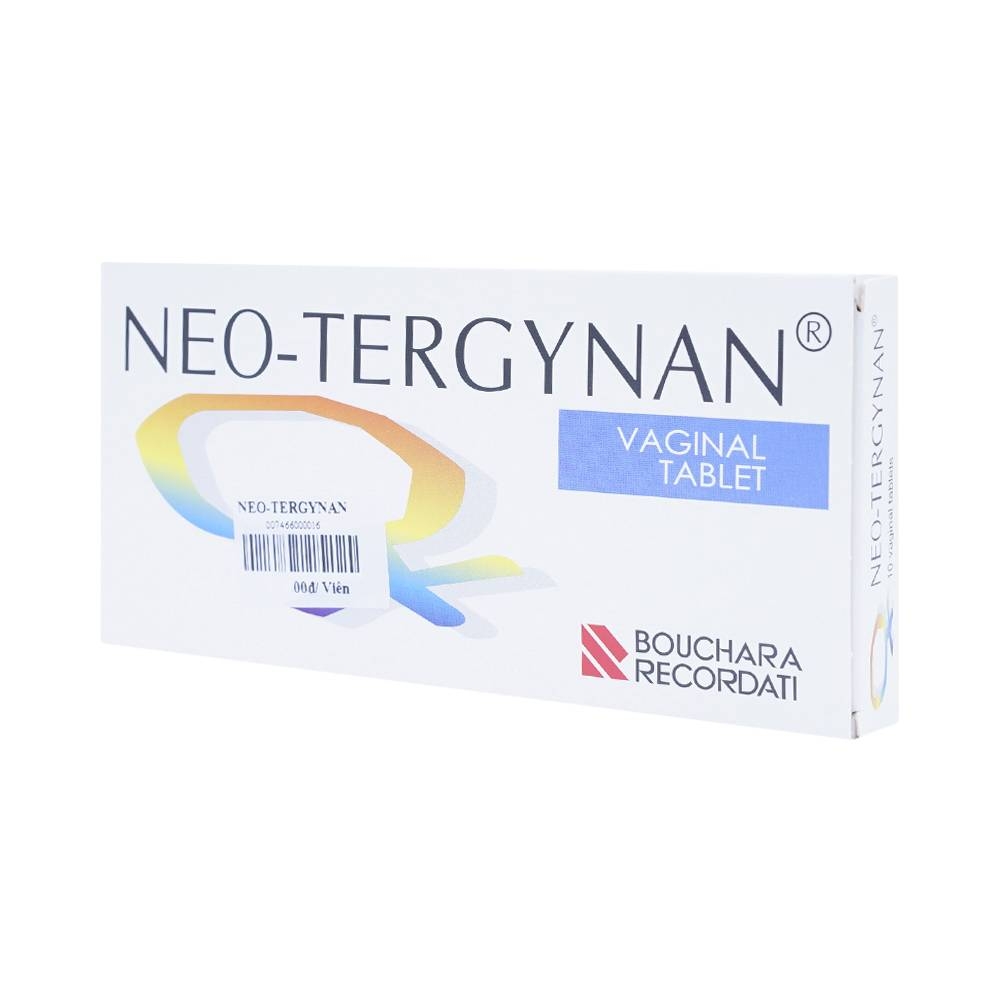 Hình ảnh Viên đặt âm đạo Neo-Tergynan Bouchara điều trị viêm âm đạo (1 vỉ x 10 viên)