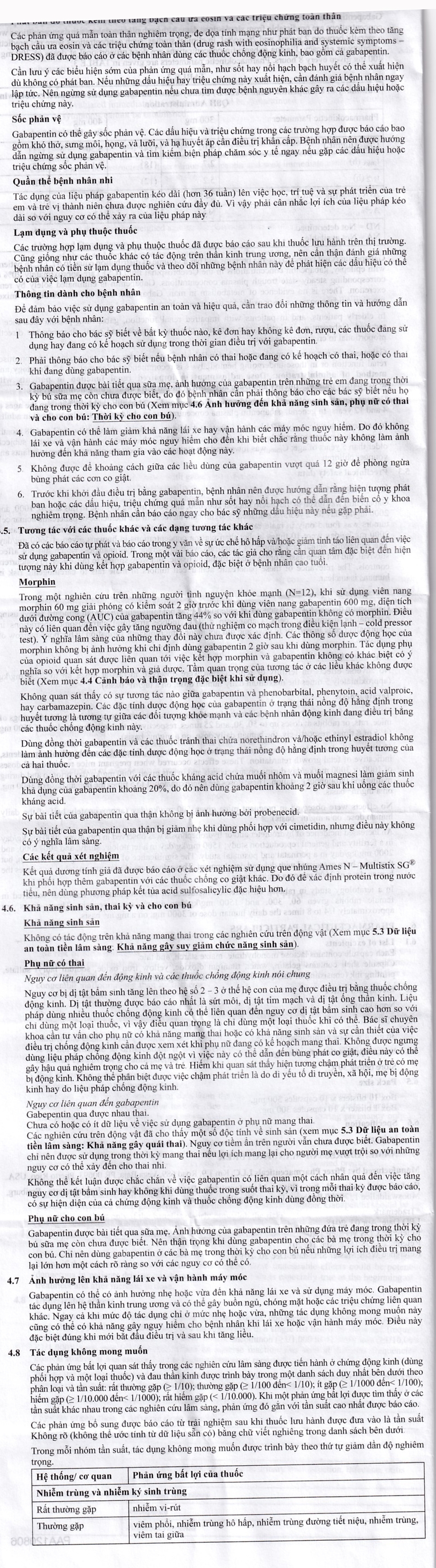 Hình ảnh Viên nang cứng Neurontin 300mg Pfizer điều trị hỗ trợ trong động kinh cục bộ (10 vỉ x 10 viên)
