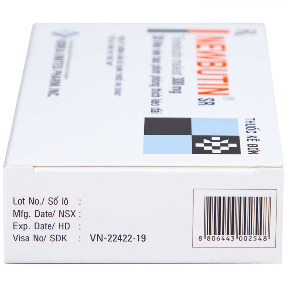 Hình ảnh Viên nén Newbutin SR 300mg Korea United điều trị trào ngược dạ dày - thực quản (3 vỉ x 10 viên)