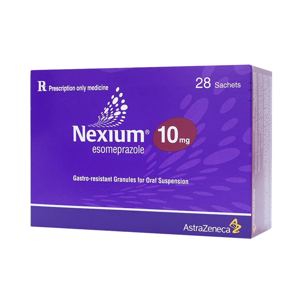 Hình ảnh Cốm Nexium 10mg AstraZeneca điều trị trào ngược dạ dày - thực quản (28 gói)
