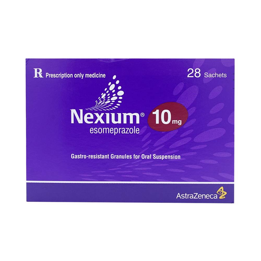 Hình ảnh Cốm Nexium 10mg AstraZeneca điều trị trào ngược dạ dày - thực quản (28 gói)