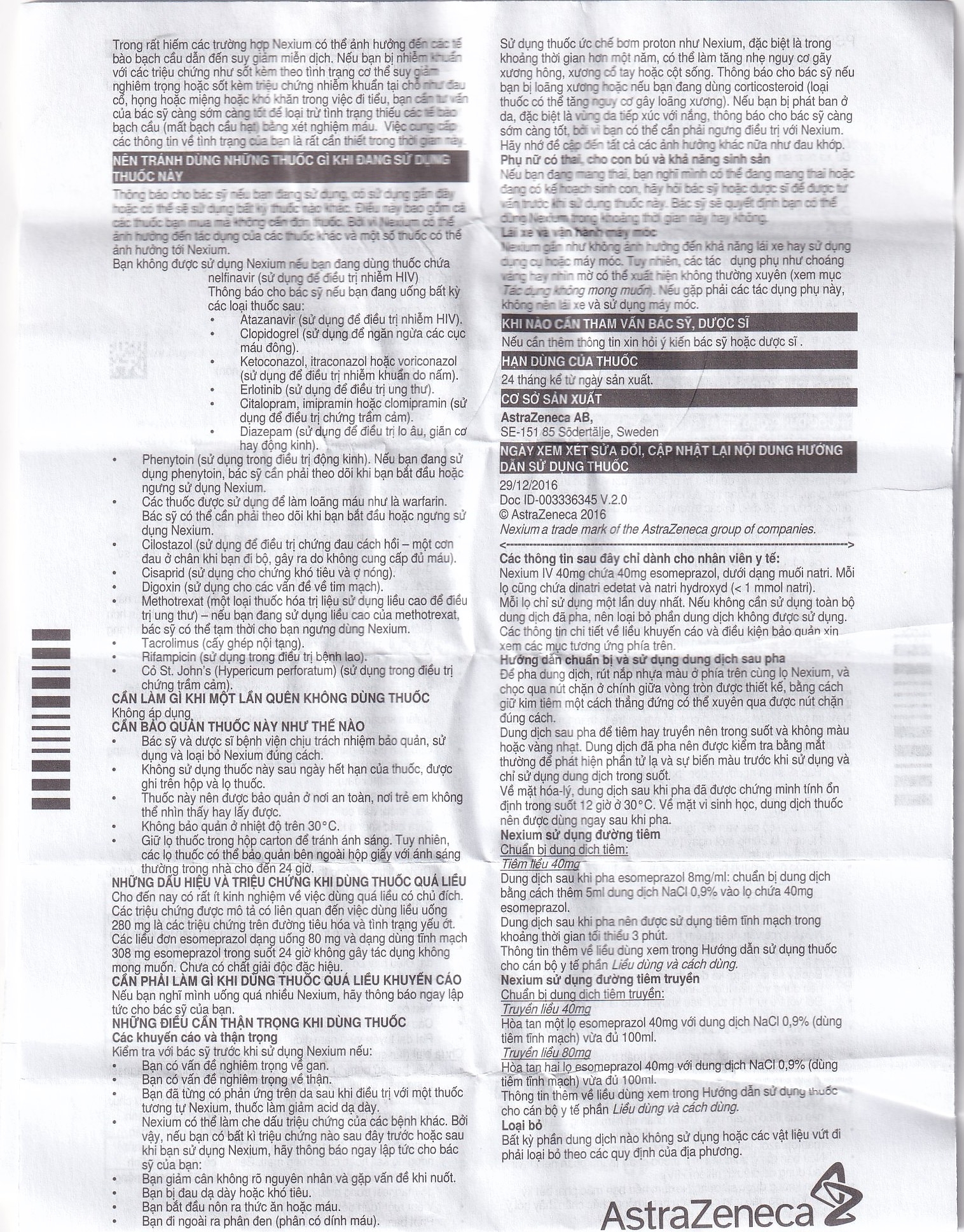 Hình ảnh Bột pha tiêm Nexium 40mg AstraZeneca điều trị kháng tiết dịch vị, trào ngược dạ dày - thực quản (1 lọ)