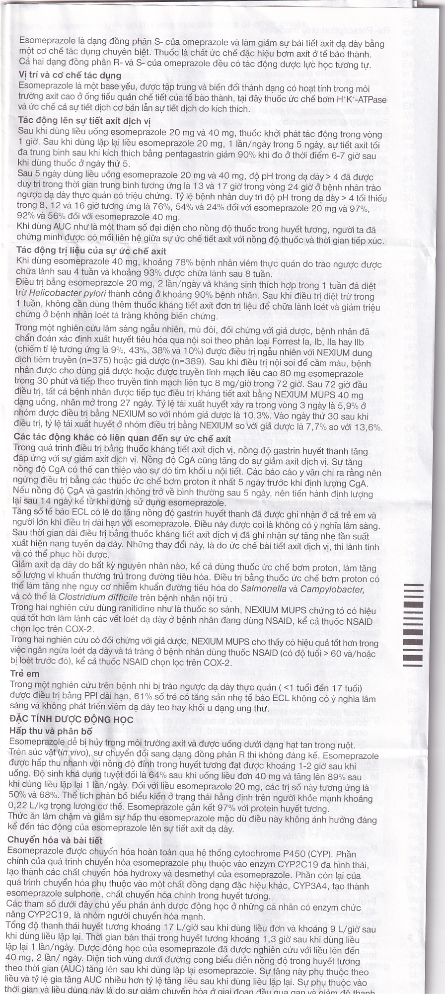 Hình ảnh Viên nén Nexium Mups 20mg AstraZeneca điều trị trào ngược dạ dày - thực quản, loét dạ dày (2 vỉ x 7 viên)
