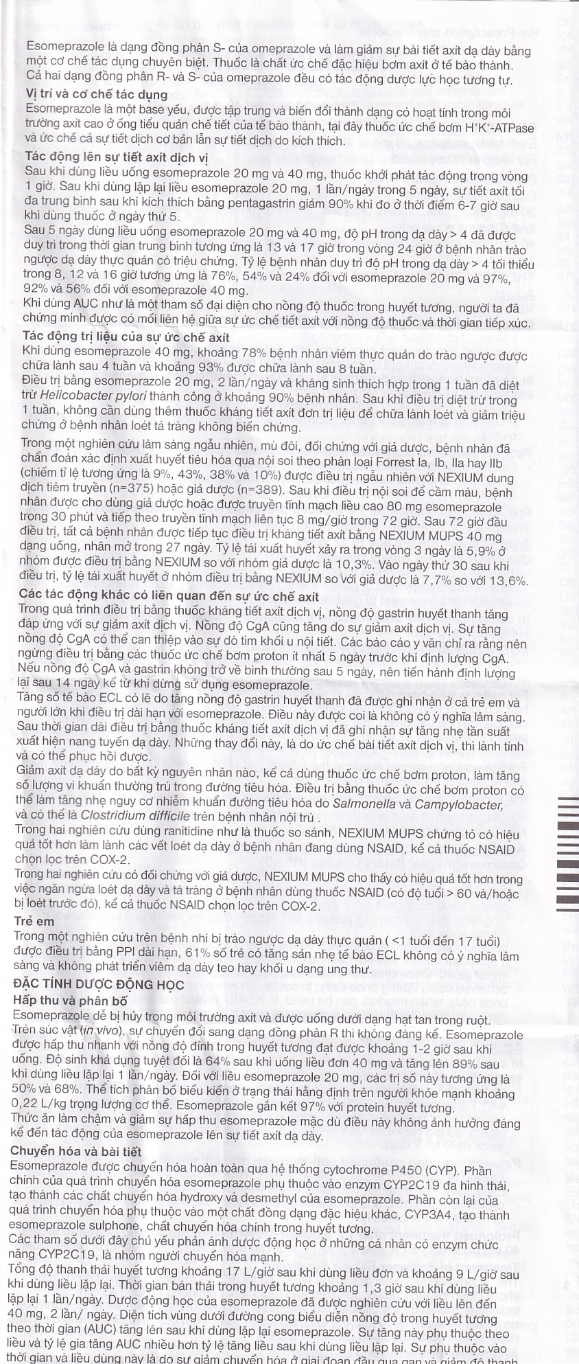 Hình ảnh Viên nén Nexium Mups 40mg AstraZeneca điều trị trào ngược dạ dày - thực quản, loét dạ dày (2 vỉ x 7 viên)