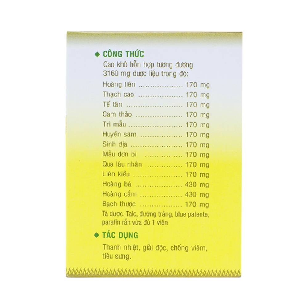 Hình ảnh Thuốc Nhiệt Miệng PV điều trị viêm loét miệng lưỡi, miệng môi sưng đau  (100 viên)