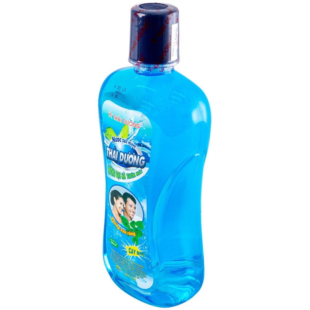 Hình ảnh Nước súc miệng Thái Dương hương bạc hà, sát trùng răng, miệng, vòm họng (500ml)