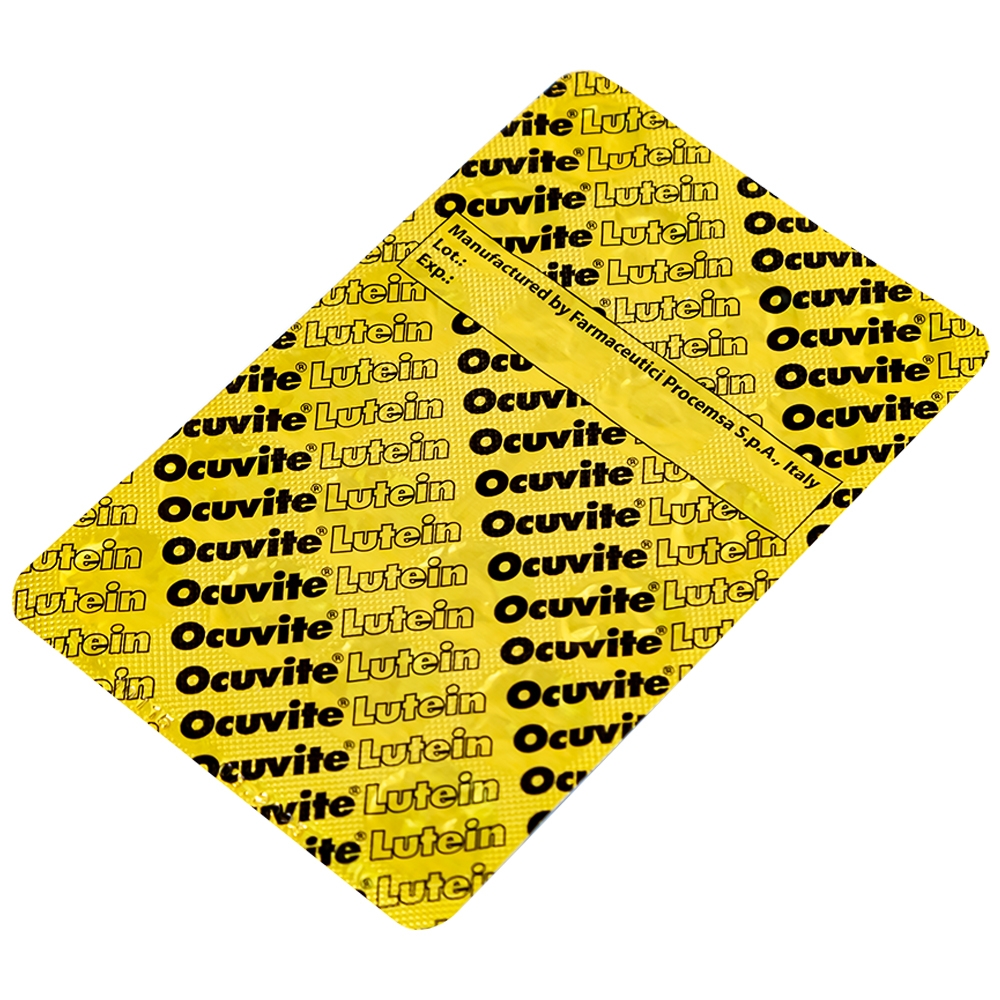 Hình ảnh Viên nén Ocuvite Lutein Bausch & Lomb hỗ trợ tăng cường thị lực (3 vỉ x 20 viên)