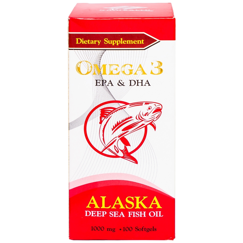 Hình ảnh Viên nang mềm Alaska Deep Sea Fish Oil Omega-3 Nuhealth bổ sung EPA, DHA, giúp tăng thị lực (100 viên)