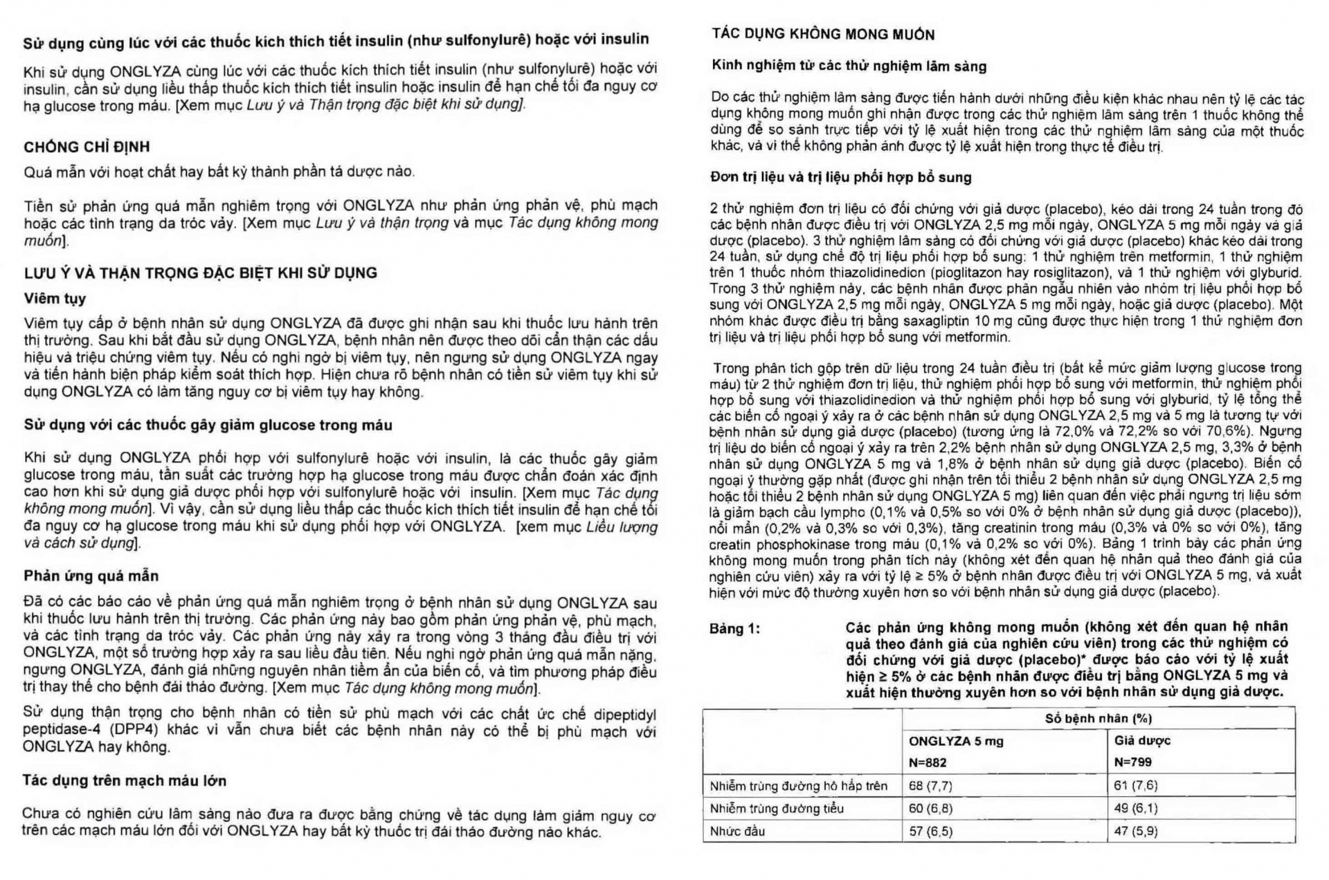 Hình ảnh Viên nén Onglyza 5mg AstraZeneca hỗ trợ ăn kiêng, kiểm soát đường huyết (2 vỉ x 14 viên)