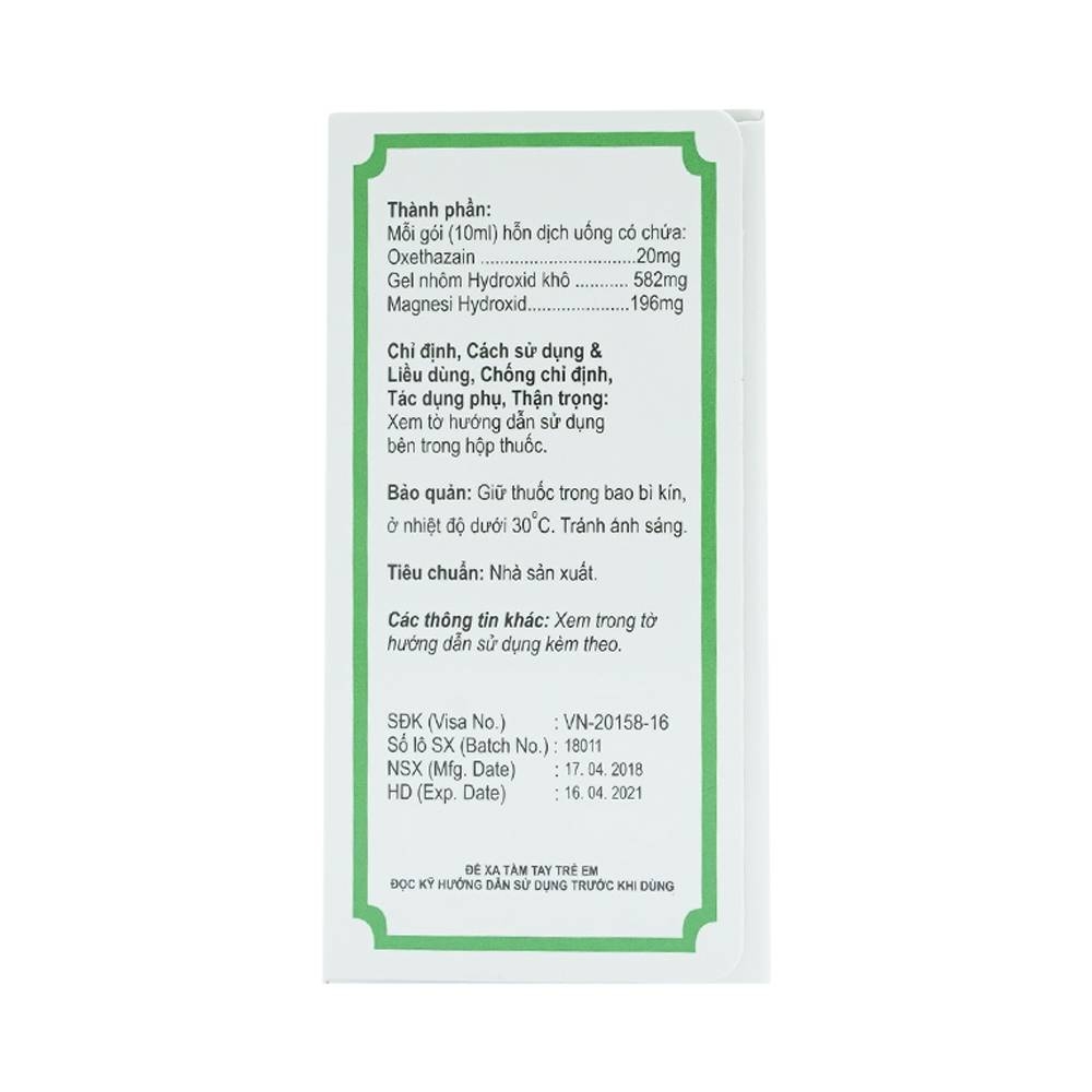 Hình ảnh Hỗn dịch uống Onsmix Suspension Huons giảm acid dạ dày, chứng ợ nóng (20 gói x 10ml)