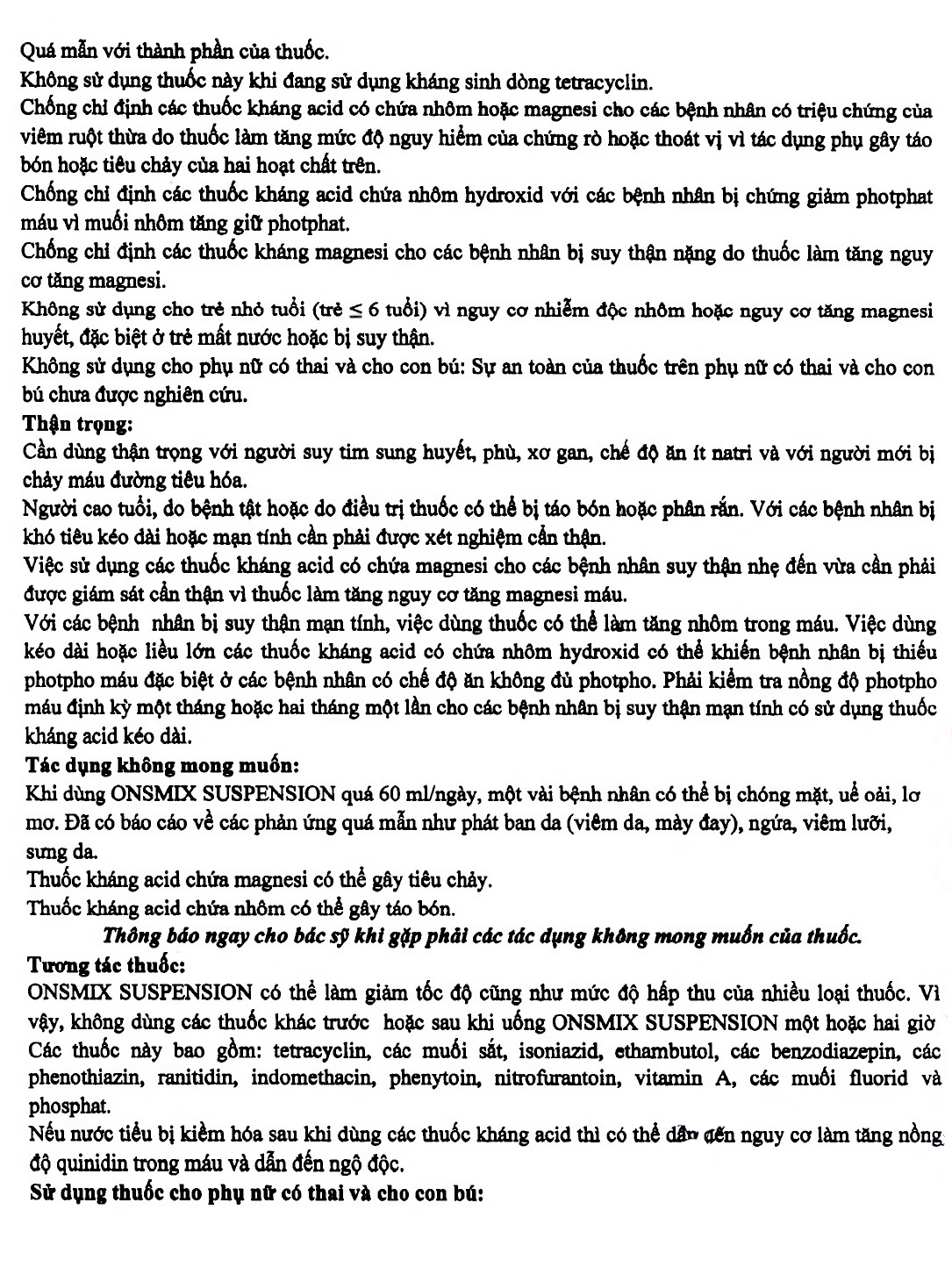 Hình ảnh Hỗn dịch uống Onsmix Suspension Huons giảm acid dạ dày, chứng ợ nóng (20 gói x 10ml)