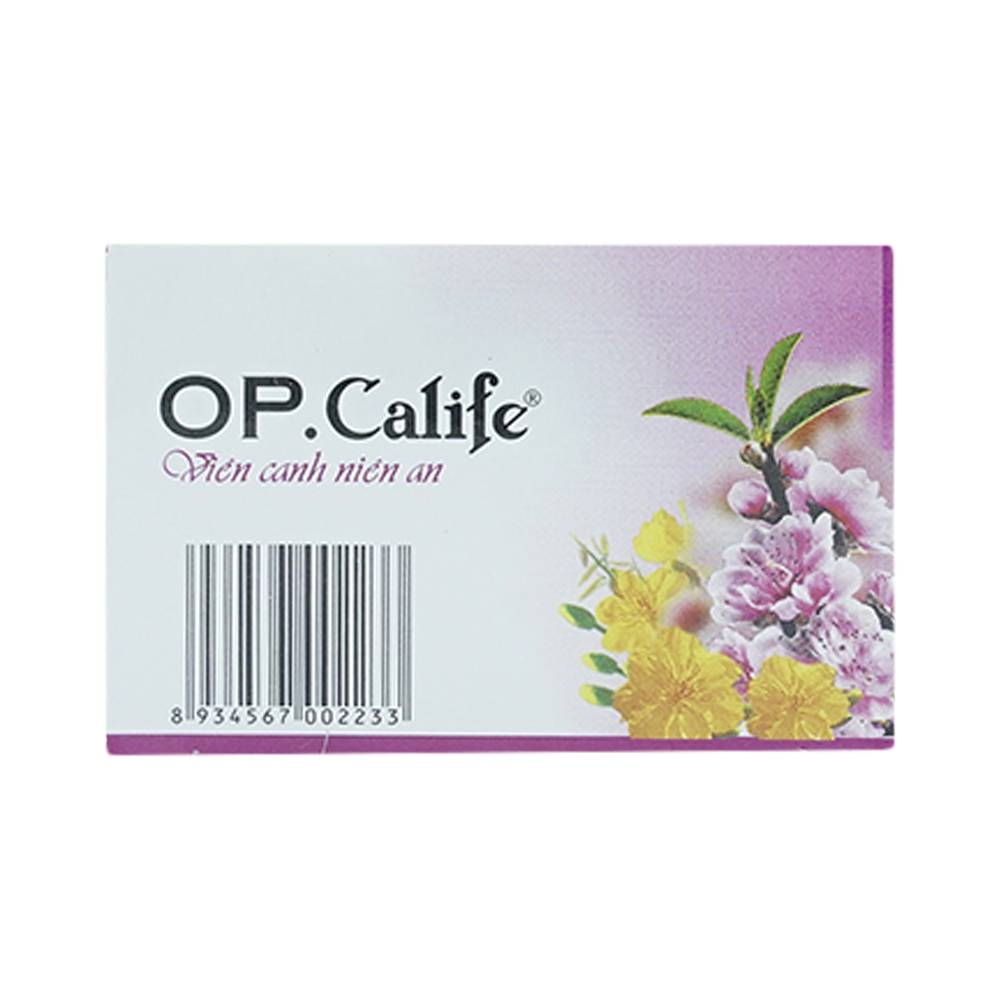 Hình ảnh Viên Canh Niên An Op.Calife OPC giảm các triệu chứng tiền mãn kinh ở phụ nữ (5 vỉ x 10 viên)