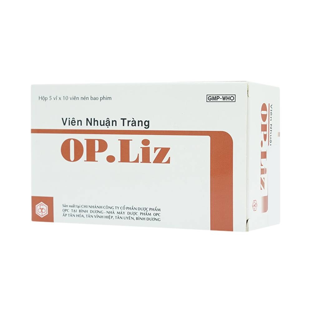 Hình ảnh Viên nhuận tràng OP.Liz OPC nhuận tràng, điều trị táo bón (5 vỉ x 10 viên)