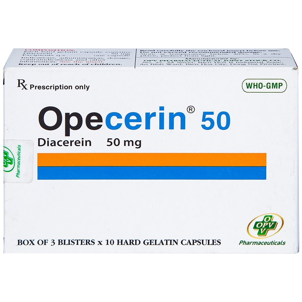 Hình ảnh Thuốc Opecerin 50mg OPV điều trị thoái hóa khớp hông, gối (3 vỉ x 10 viên)