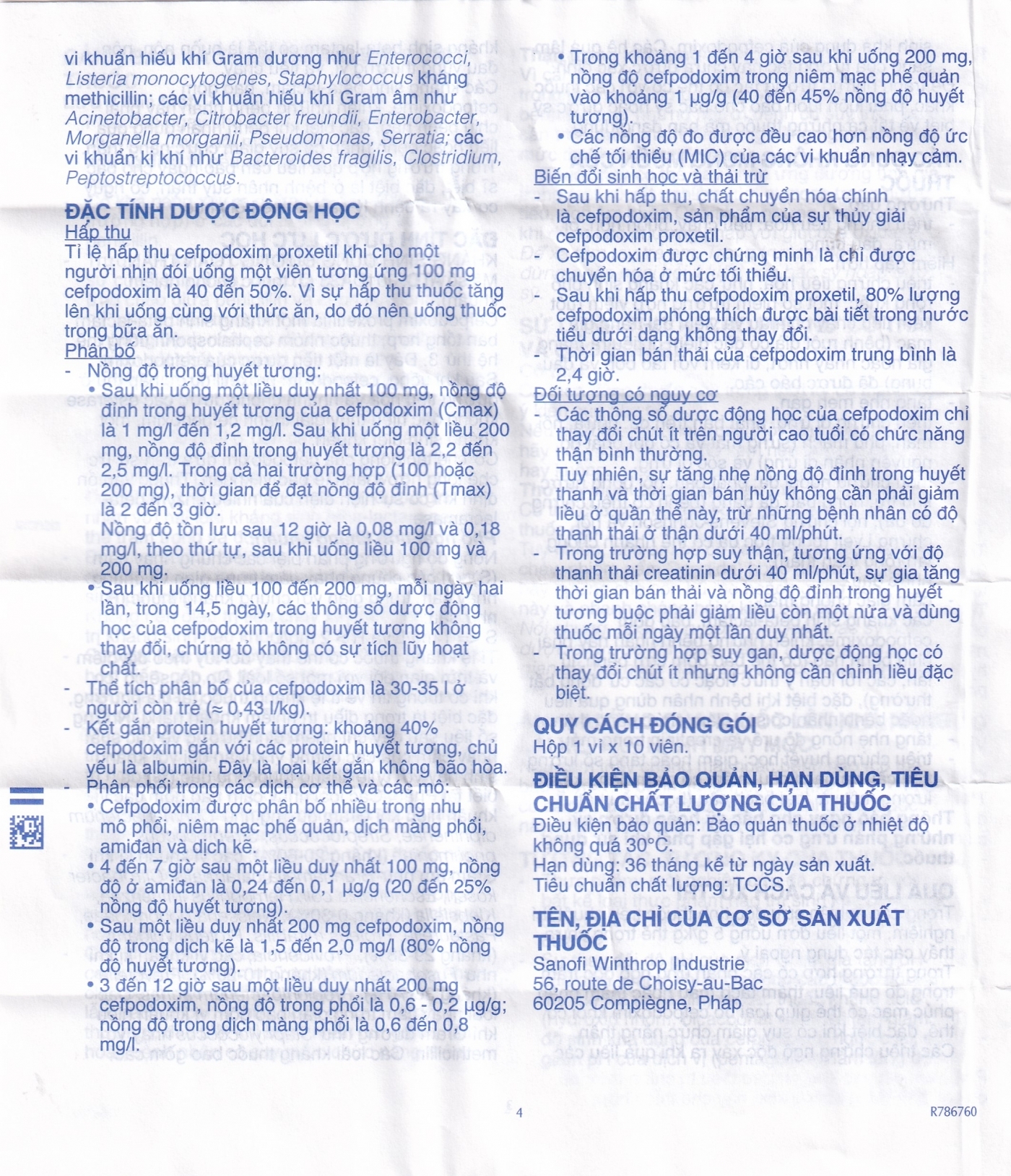 Hình ảnh Thuốc Orelox 100mg Sanofi điều trị các chứng nhiễm khuẩn, viêm họng, viêm xoang cấp (1 vỉ x 10 viên)