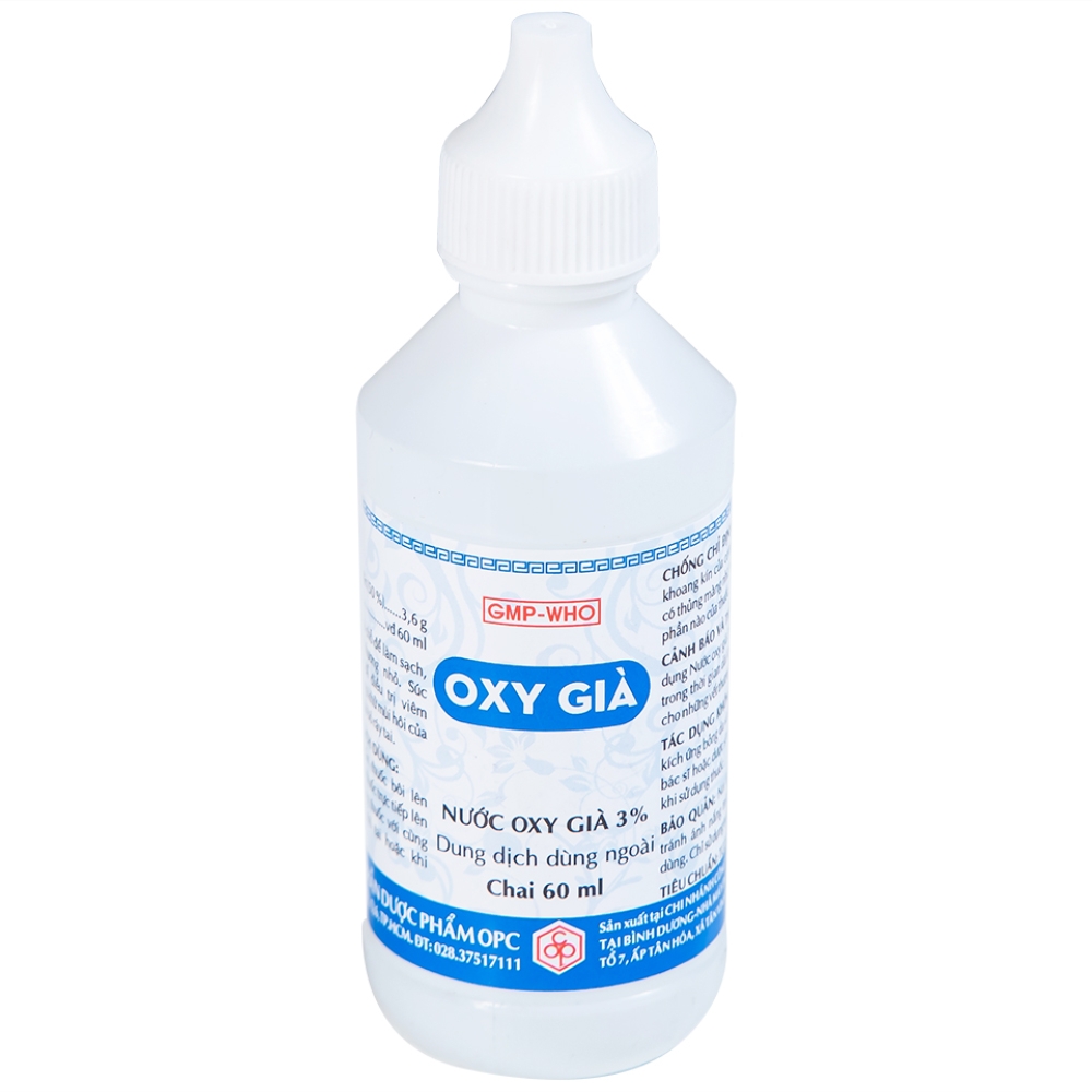 Hình ảnh Nước Oxy Già 3% OPC làm sạch, sát trùng vết thương nhỏ (60ml) 