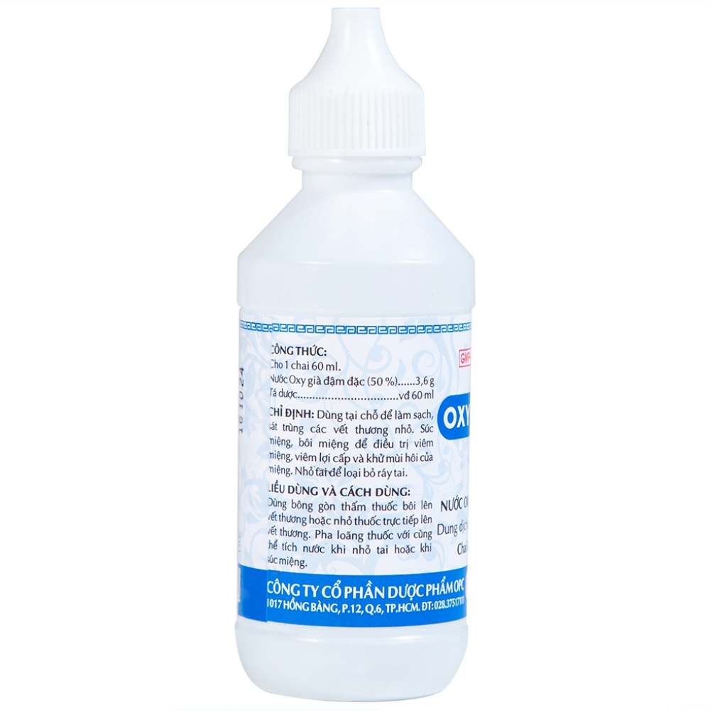 Hình ảnh Nước Oxy Già 3% OPC làm sạch, sát trùng vết thương nhỏ (60ml) 
