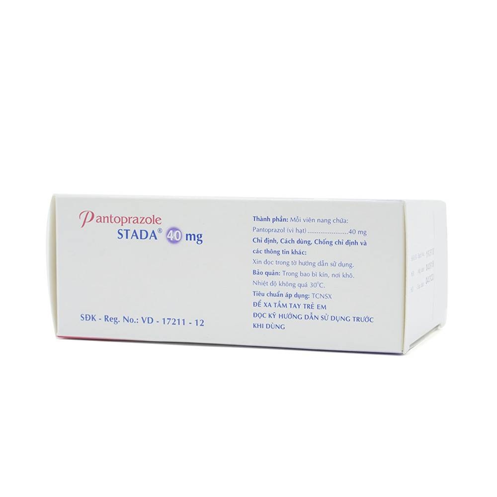 Hình ảnh Viên nang cứng Pantoprazole Stada 40mg điều trị trào ngược dạ dày thực quản (4 vỉ x 7 viên)