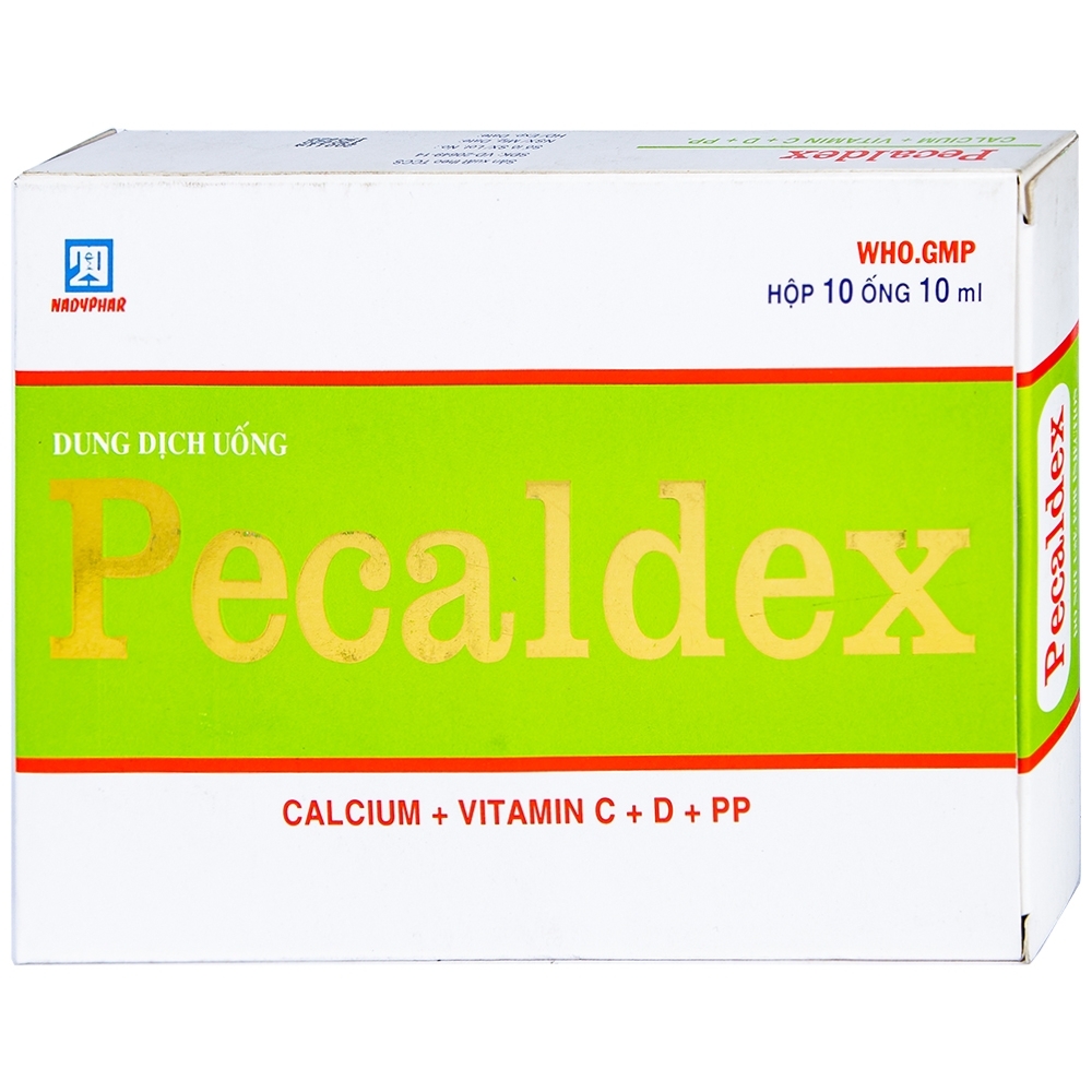 Hình ảnh Dung dịch uống Pecaldex Nadyphar bổ sung canxi cho trẻ em chậm lớn (1 vỉ x 10 ống x 10ml)