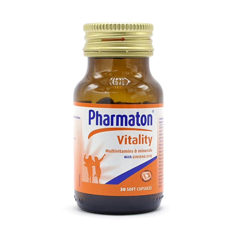 Hình ảnh Viên nang mềm Pharmaton Vitality Sanofi bổ sung vitamin và khoáng chất dùng trong kiệt sức, mệt mỏi (30 viên)