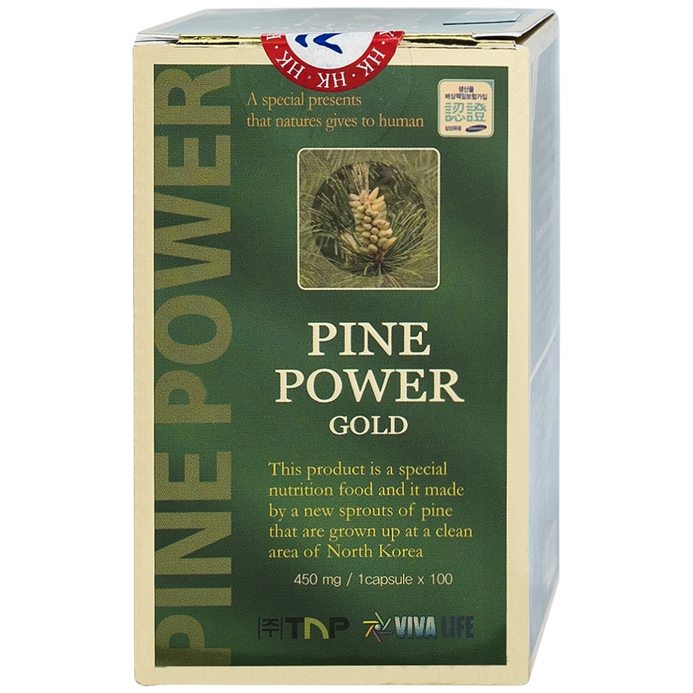 Hình ảnh Viên uống Pine Power Gold giúp tăng tuần hoàn máu, thông huyết mạch (100 viên)