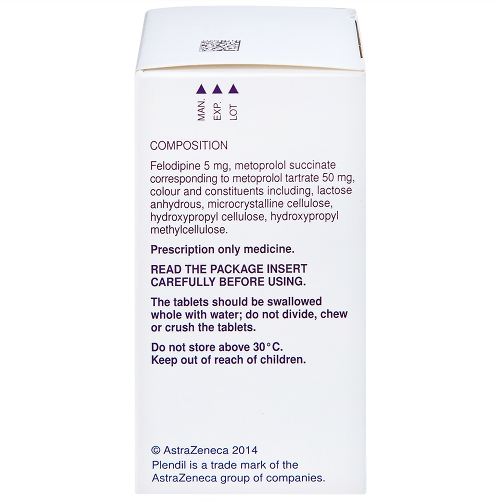 Hình ảnh Viên nén Plendil Plus AstraZeneca điều trị tăng huyết áp (30 viên)
