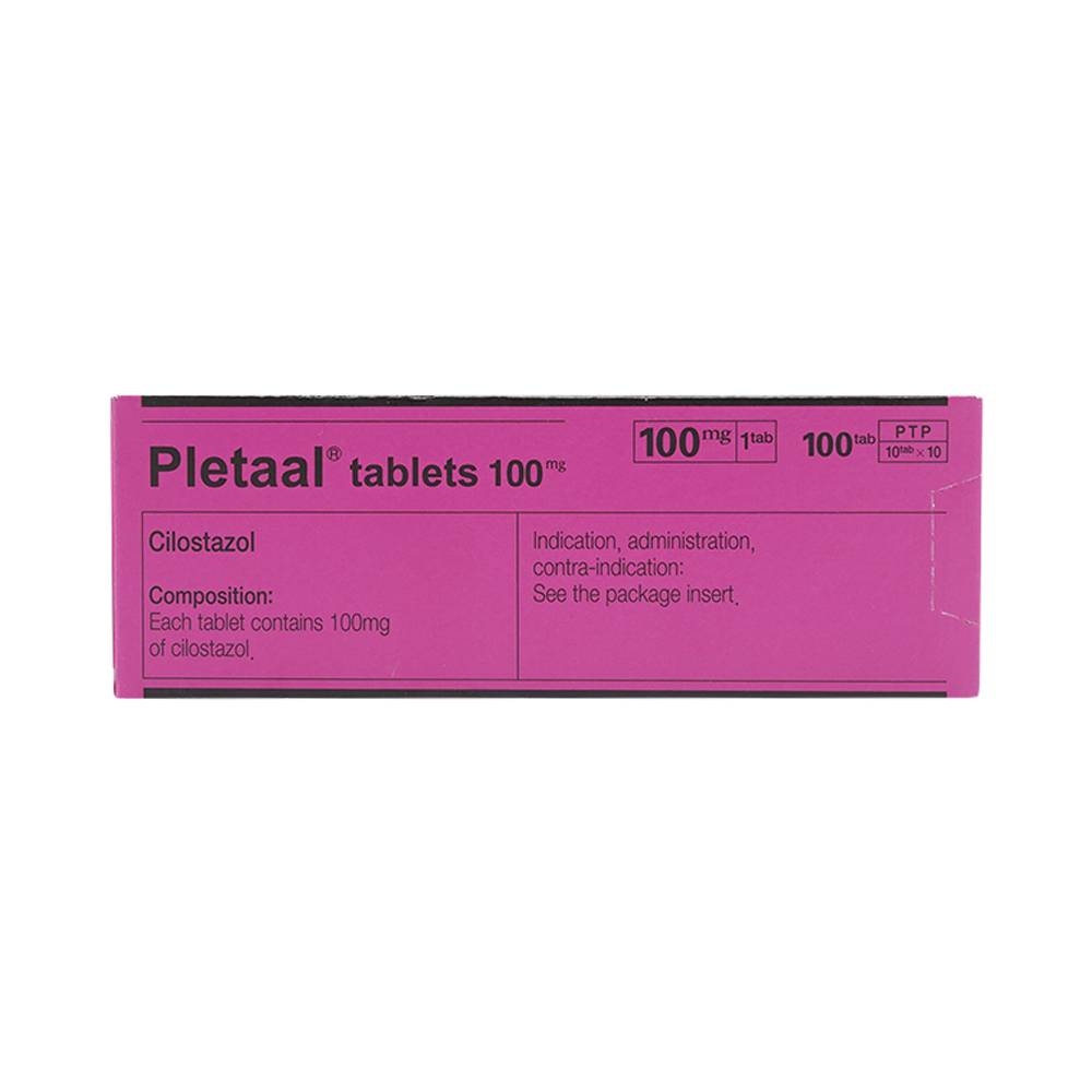 Hình ảnh Viên nén Pletaal tablets 100mg Otsuka điều trị các chứng thiếu máu cục bộ (10 vỉ x 10 viên)