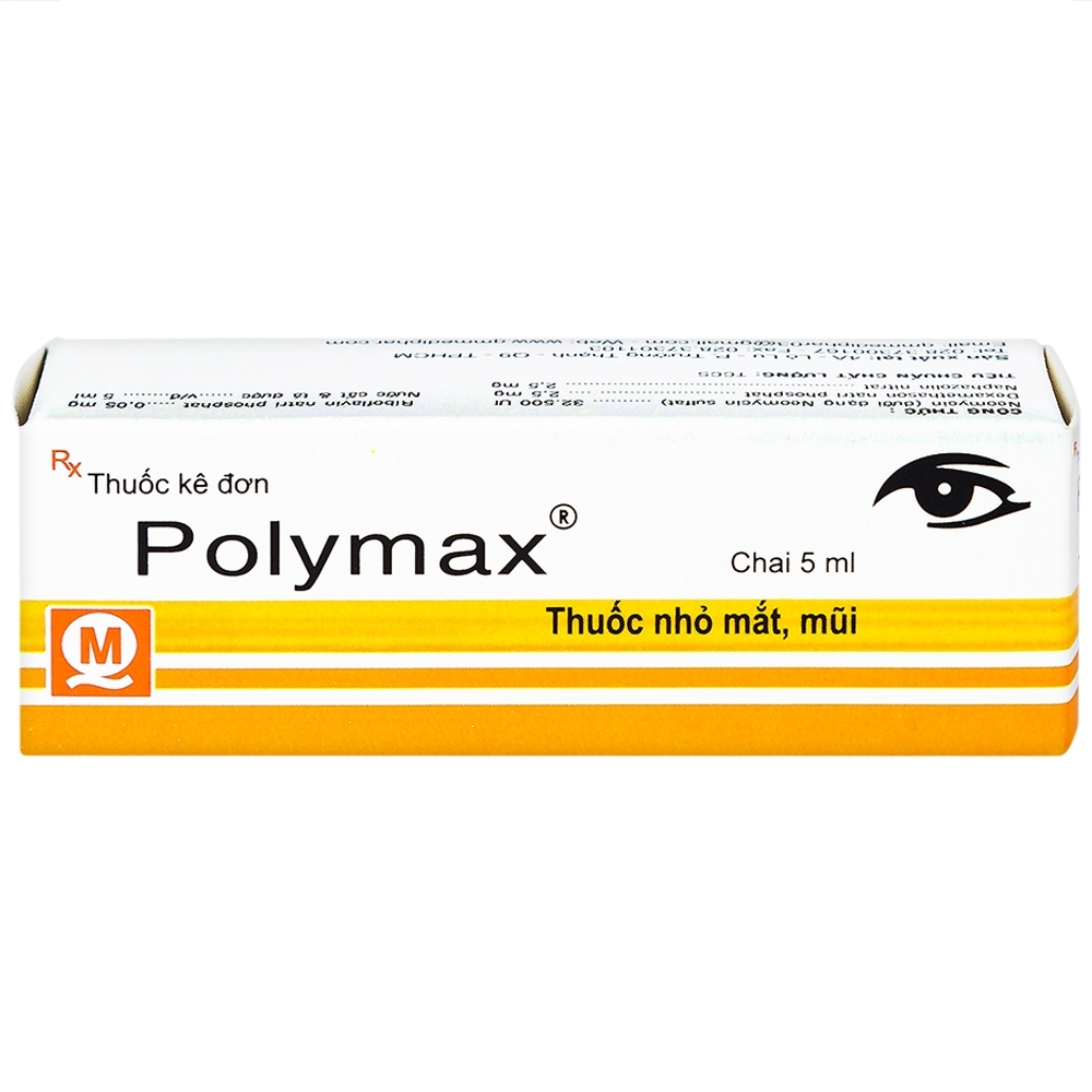 Hình ảnh Thuốc nhỏ mắt Polymax 5ml Medipharco dùng để kháng viêm, kháng dị ứng