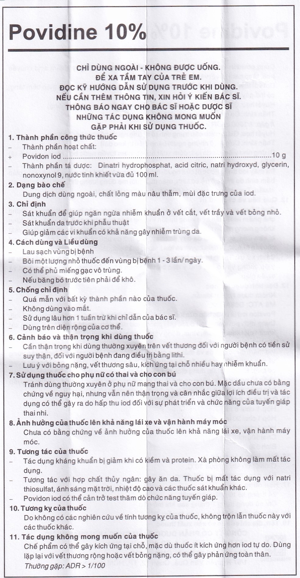Hình ảnh Dung dịch sát khuẩn Povidine 10% Pharmedic ngăn ngừa nhiễm khuẩn ở vết cắt, vết trầy (500ml)