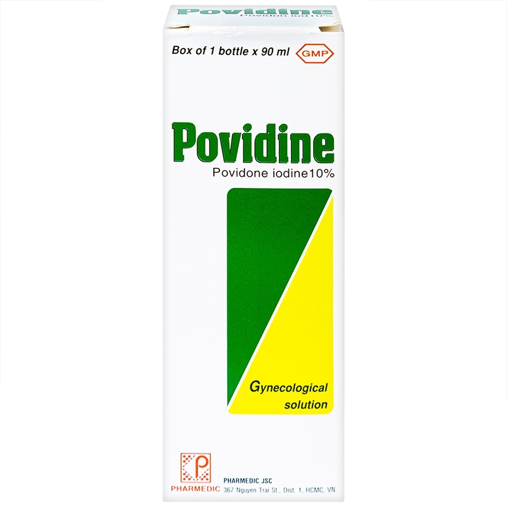 Hình ảnh Dung dịch phụ khoa Povidine 10% Pharmedic sát trùng phụ khoa, viêm âm đạo, âm hộ (90ml)