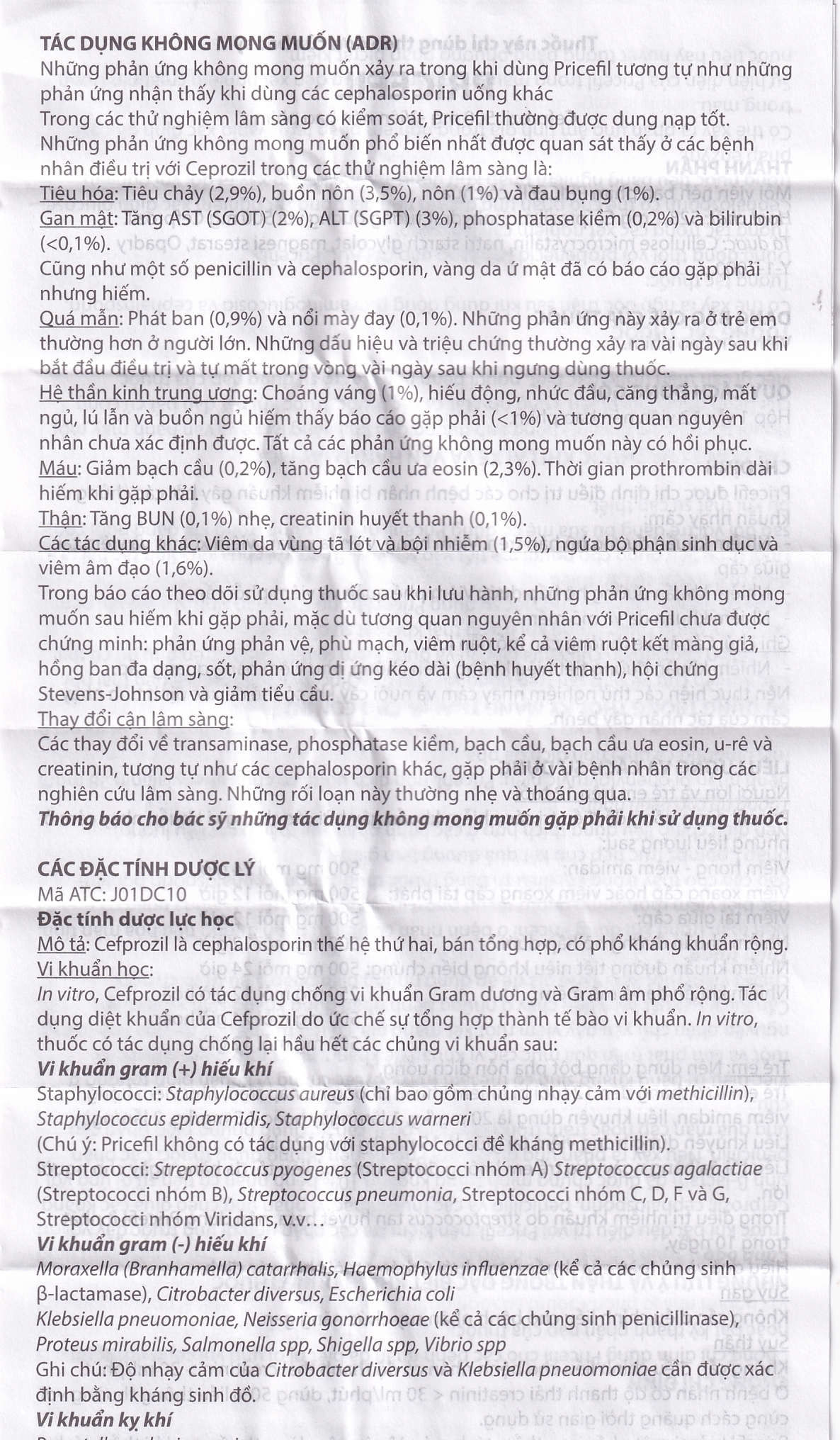 Hình ảnh Thuốc Pricefil 500mg Vianex điều trị nhiễm khuẩn đường hô hấp (1 vỉ x 12 viên)
