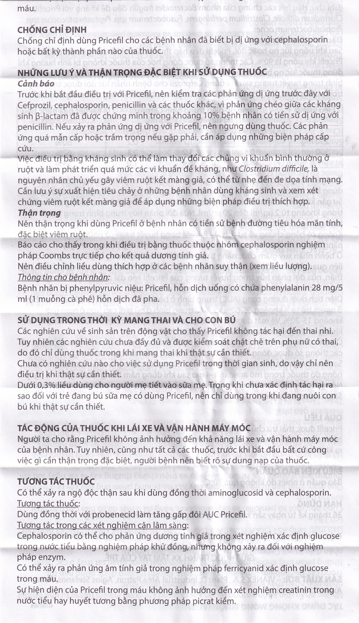 Hình ảnh Thuốc Pricefil 500mg Vianex điều trị nhiễm khuẩn đường hô hấp (1 vỉ x 12 viên)