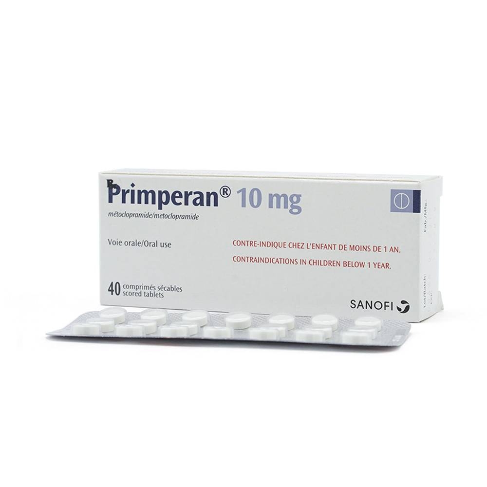 Hình ảnh Thuốc Primperan 10mg Sanofi điều trị triệu chứng nôn và buồn nôn (2 vỉ x 20 viên) 
