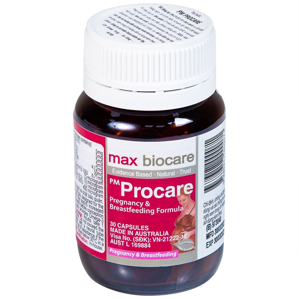 Hình ảnh Thuốc PM Procare Catalent bổ sung DHA, EPA, Vitamin và khoáng chất (30 viên)