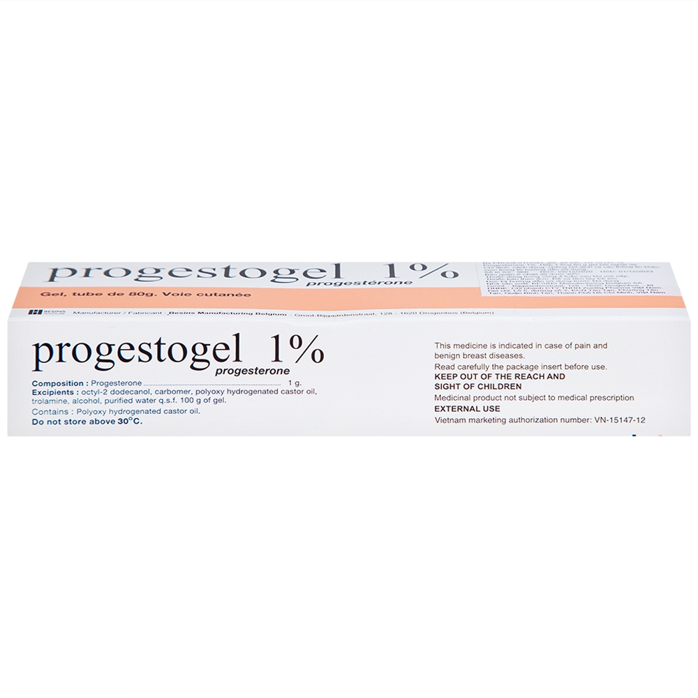 Hình ảnh Gel Progestogel 1% Kolmar điều trị các bệnh vú lành tính (80g)