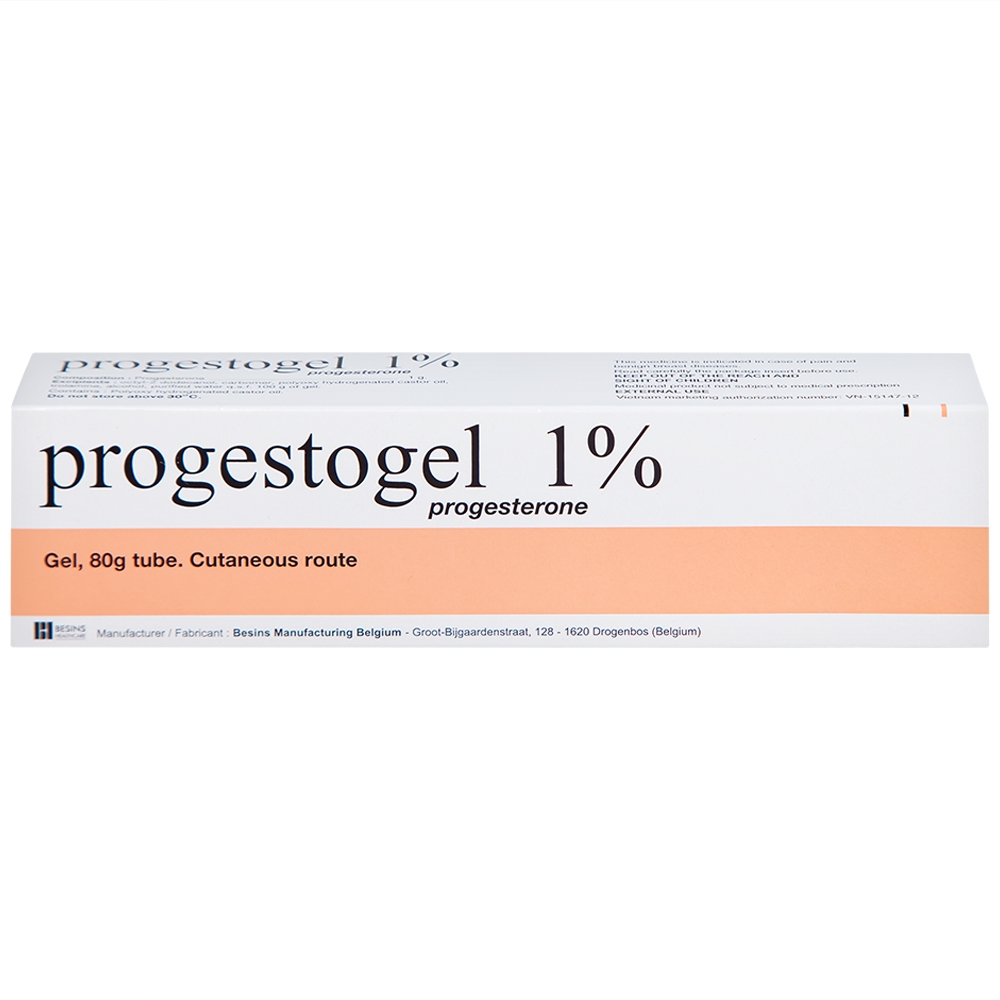 Hình ảnh Gel Progestogel 1% Kolmar điều trị các bệnh vú lành tính (80g)