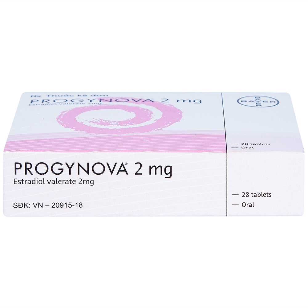 Hình ảnh Thuốc Progynova 2mg Bayer điều trị chứng thiếu estrogen (1 vỉ x 28 viên)
