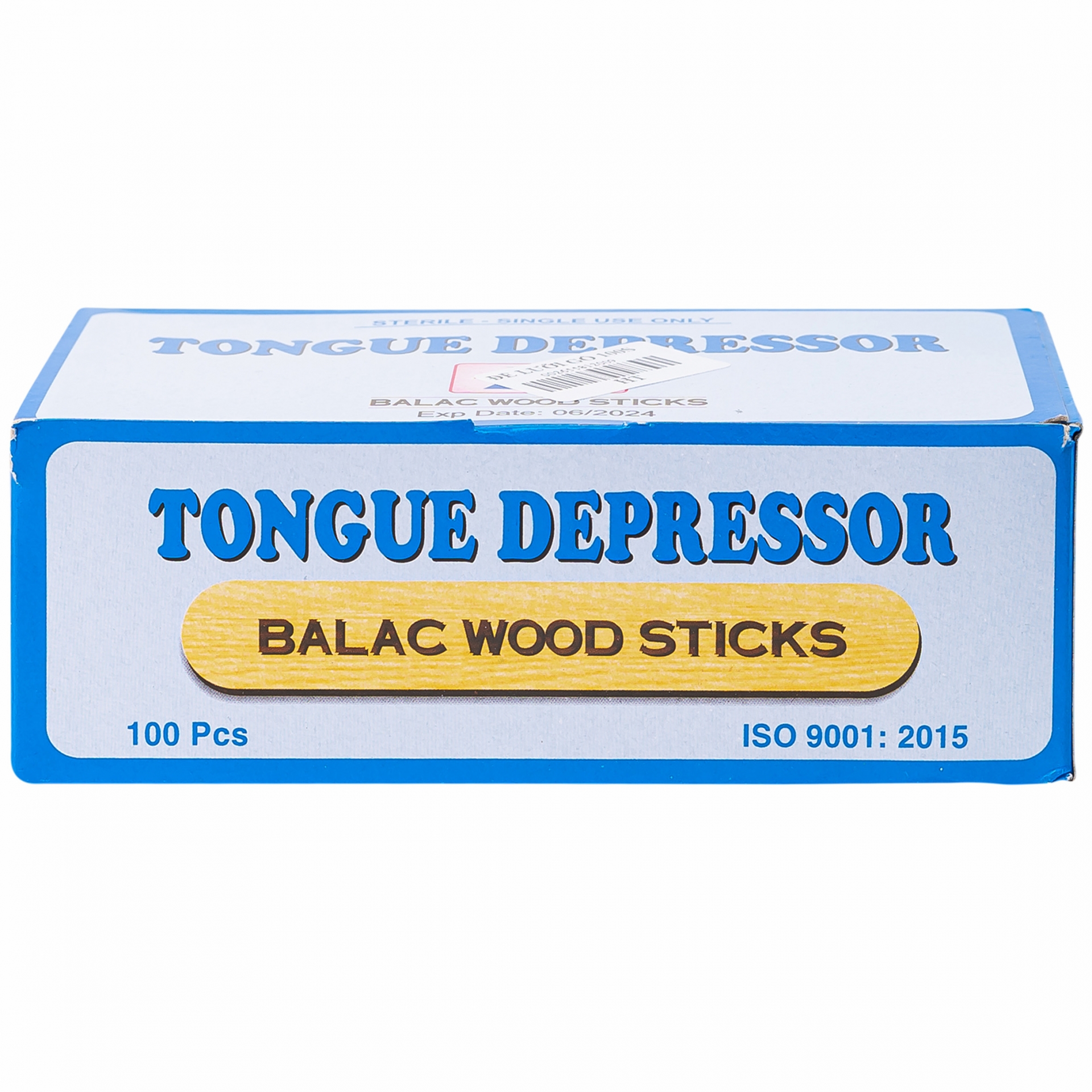 Hình ảnh Que đè lưỡi gỗ Lạc Việt Balac Wood Sticks dùng để khám khoang miệng và cổ họng (100 cây)