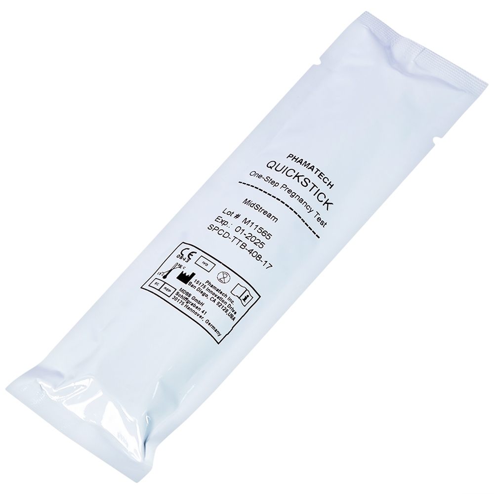 Hình ảnh Que thử thai điện tử QuickStick One-Step Pregnancy Test Phamatech cho kết quả trong 5 phút (1 cái)