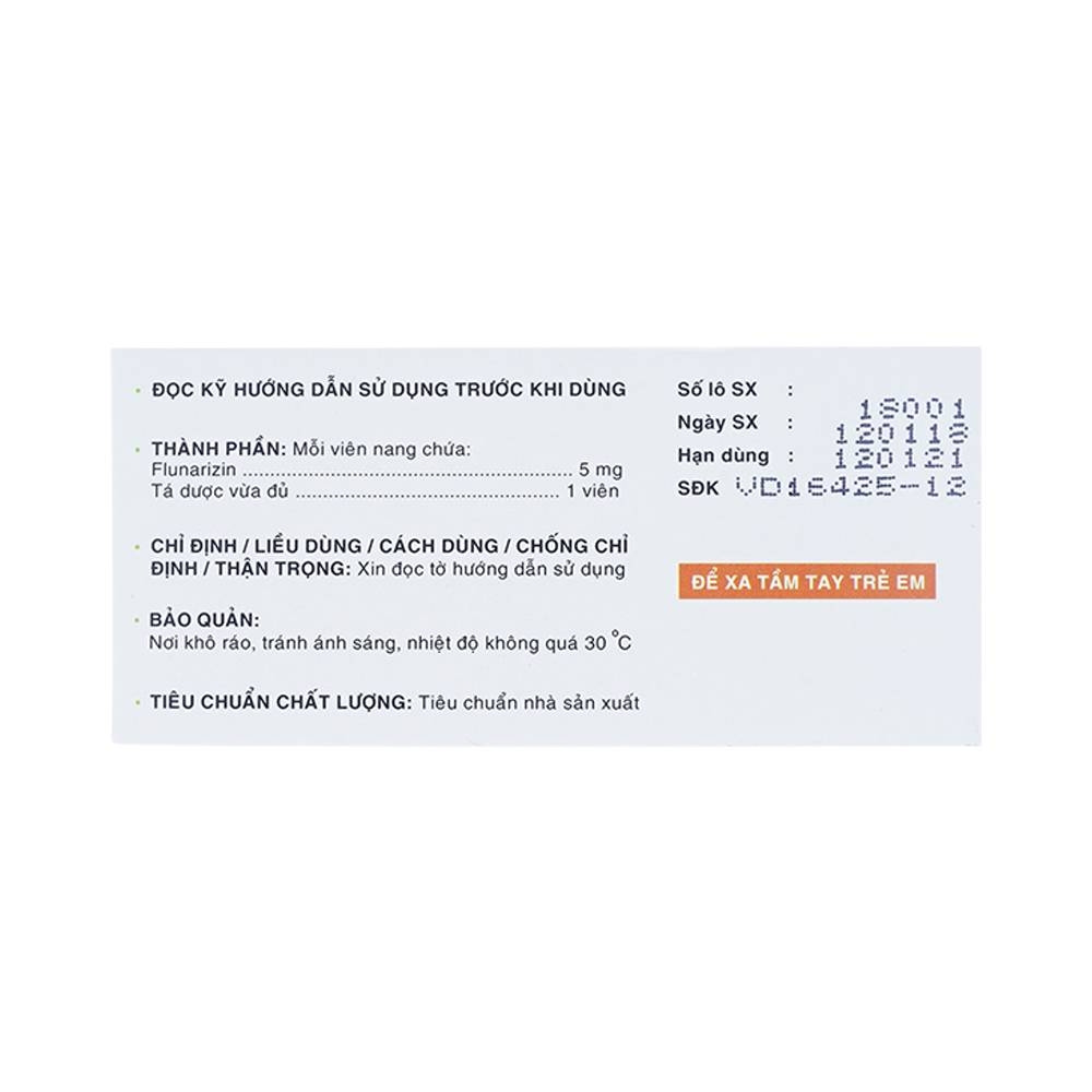 Hình ảnh Thuốc Reinal-5 Davipharm điều trị dự phòng cơn đau nửa đầu (6 vỉ x 10 viên)