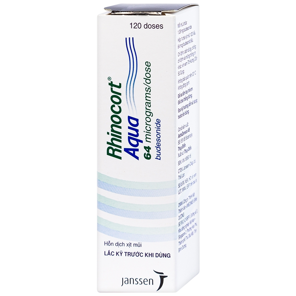 Hình ảnh Hỗn dịch xịt mũi Rhinocort Aqua 64mcg/liều AstraZeneca điều trị viêm mũi dị ứng (120 liều)