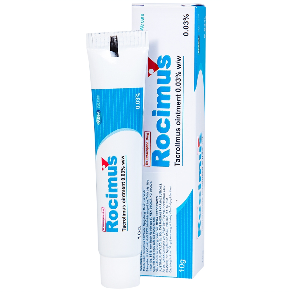 Hình ảnh Thuốc mỡ bôi da Rocimus 0.03% MEGA We care điều trị viêm da cơ địa (10g)